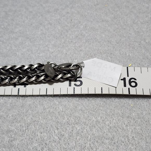 Black Enamel Silver Tone Elephant Necklace Rhinestone Marcasite Accents Vintage - Picture 11 of 12